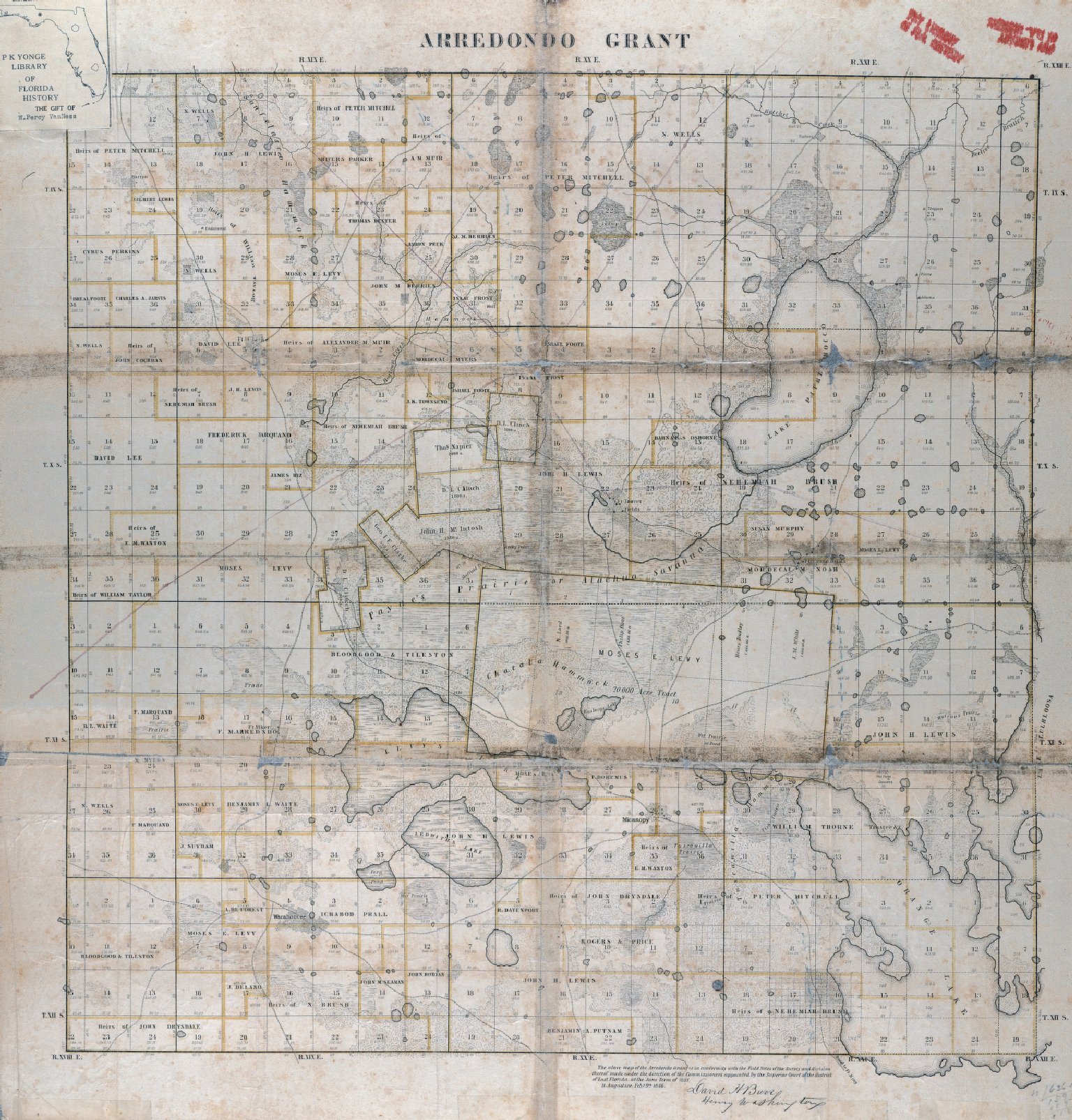 Map of the Arredondo Grant, 1846